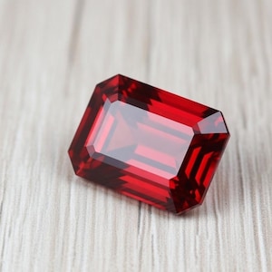 10.60Ct Natural Ruby Emerald Cut Red Gemstone Certified Loose Gemstone Luxury Jewelry & Anniversary Gift