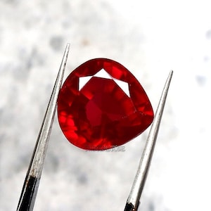 Naturlig Mozambique röd rubin 8,20 ct päronslipad lös ädelsten | Röd rubin ädelsten för smyckestillverkning | Certifierad naturlig rubin