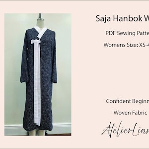 Saja Hanbok Wrap / Modern Korean Hanbok Durumagi / 사자 한복 두루마기