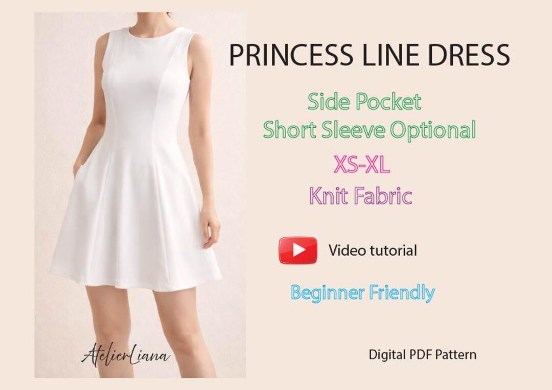 how to make a princess line dress Pattern drafting for 3 different dresses with princess seams