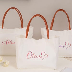 Bridesmaid Bags, Wedding Gift Bags, Bridesmaid Gifts, Bridal Party Favors, Personalized Bag for Wedding, Custom Canvas Bags 25081402