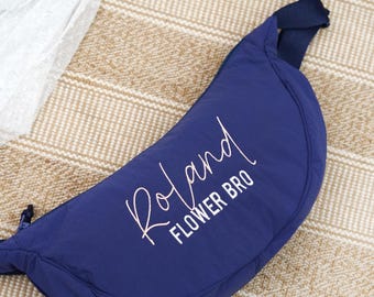 Gepersonaliseerde heuptasje, crossbodytas, geschenken bloemendude, geborduurde heuptas, vrijgezellenfeestgunsten, aangepaste heuptas 26021202