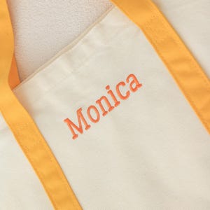 Brautjungfer Tote Bag, Personalisierte Tasche, Canvas Tasche mit Namen, Strandtasche, Gestickte Bootstasche, Trauzeugin Geschenk 25070801
