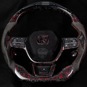 Carbon Fiber LED Steering Wheel for Honda Civic 11th Gen 2022+ Type-R | Custom Sport Upgrade | JDM Racing Style