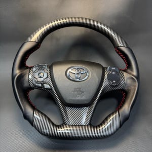 Carbon Faser-Lenkrad für VW Camry 2012-2017 | Benutzerdefinierte Sport Griff | Camry Interior Upgrade | JDM Rennrad