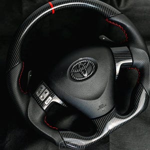 Toyota Corolla 2009–2012 Carbon Fiber Steering Wheel | Custom Sport Wheel Upgrade | Carbon Fiber | Interior Mod | Car Accessories