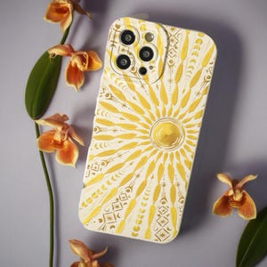 Sunshine Art Phone Case for iPhone 16 15 14 Plus 14 Pro 14 13 Pro Max 13 12 11 Pro Max 13 12 11 Mini Case 7 8 Plus