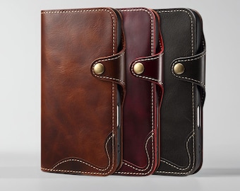 Genuine Leather MagSafe iPhone Wallet Case | Card Holder Cover Secure Magnetic Charging for iPhone