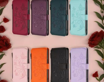 Velora Zip iPhone Wallet Case with Card Slots & Wrist Strap | Secure Flip Phone Cover