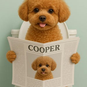 Mascota de dibujos animados personalizada, retratos de mascotas personalizados, retrato divertido de mascota, arte mural para perros de baño, regalo para mascotas, arte mural para amantes de las mascotas, descargas digitales
