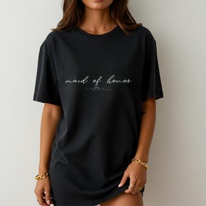 Maid of Honor Shirt PNG: Minimalist Bridal Party Design (Digital Download)