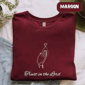 Trust In The Lord PNG: Christian Bible Verse, Sublimation Design (Digital Download)