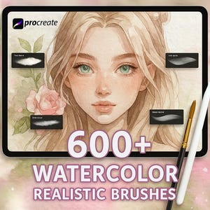 Bundel 600+ Procreate aquarelpenselen