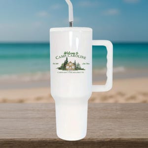 Bicchiere per addio al nubilato in campeggio: bomboniera rustica per bevande da sposa