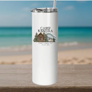 Camp Bachelorette Tumbler: Rustic Cabin Bridal Party Favor