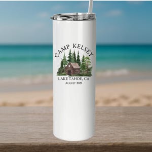 Camp Bachelorette Tumbler: Rustic Cabin Bridal Party Favor