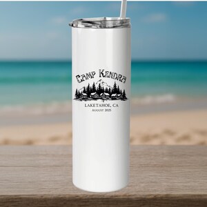 Camp Bachelorette Tumbler: Rustic Cabin Bridal Party Favor