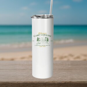 Camp Bachelorette Tumbler: Rustic Cabin Bridal Party Favor