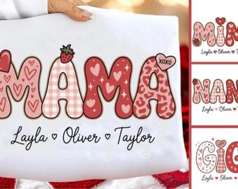 Preppy Mama Valentine Png-Bundle, Mama Png
