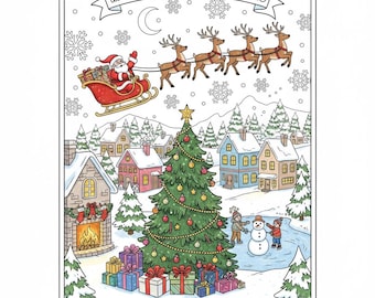 Best Selling  Christmas Colouring Book for kids 25 Pages PDF