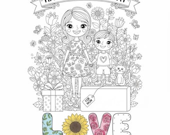 Best Selling Mothers Day Colouring Book for kids PDF Download