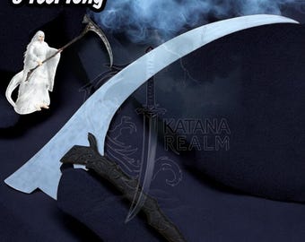 Dark Souls Crossbreed Priscilla Scythe – 5 Foot Replica Prop | Cosplay Prop| Medieval Fantasy Scythe | Collector Gift | Bloodborne