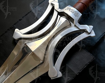 Réplica de la espada de poder de He-Man: Masters of the Universe, coleccionable hecha a mano, accesorio de cosplay de fantasía, regalo para él o ella.