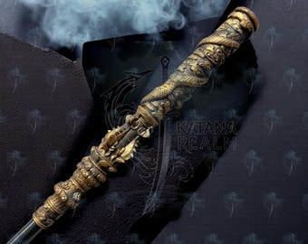 Monkey King’s Staff Life-Size Ruyi Jingu Bang • Black Myth Wukong Extendable • Aluminum Alloy + TPR Cosplay Prop • Gift for Him