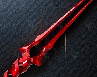 Lanza de Longinus de EVA de 83 pulgadas hecha a mano: accesorio de cosplay de aleación de aluminio