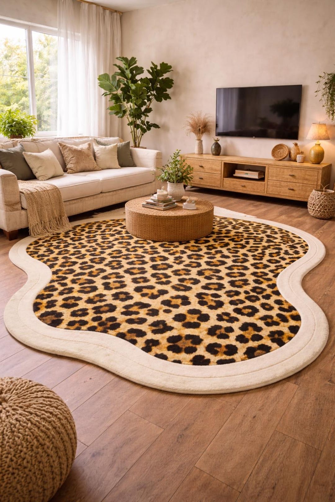 leopard-print-organic-shaped-area-rug-in-neutral-living-room-etsy