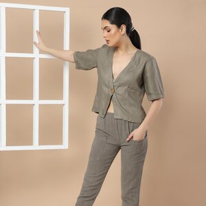 Linen Co-Ord Set for Women | Two-Piece Summer Outfit | Relaxed Top & Pants | Breathable Handmade Resortwear | OEKO-TEX Certified Linen