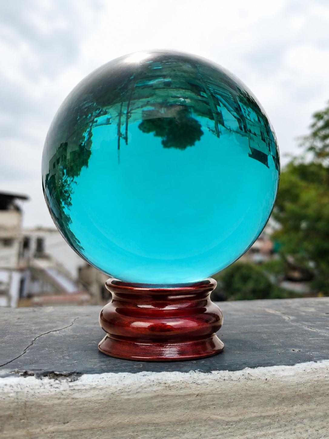Blue Aqua Obsidian Sphere - Etsy