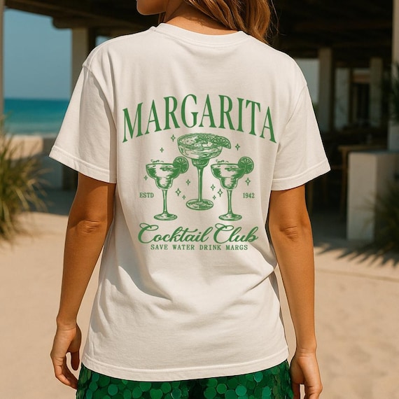 Margarita Cocktail Club Tee | Unisex Garment-Dyed T-Shirt, Summer Beach Party, Bar Crawl Shirt, Gift for Friends, Casual Wear Test?