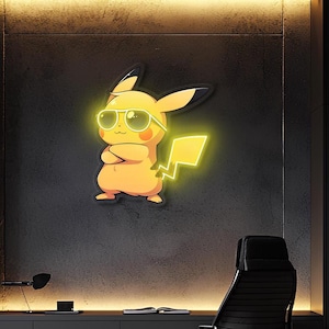 Pikachu neon sign - Etsy 日本