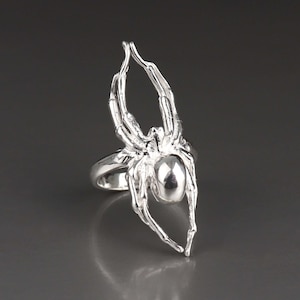 Spider Ring in Sterling Silver, All Sizes Are Available, Oxidization Can be Added by Your Inquiry, Exclusive and Cool Design