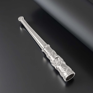 Cigarette Holder for Regular Size Cigarette with Rose Ornaments, Solid Sterling Silver, Cigarettes Case, Cigarette Pipe