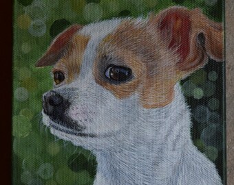 Custom Pet Portrait, dog painting, K9 Portrait, sevice dog painting, memorial portrait