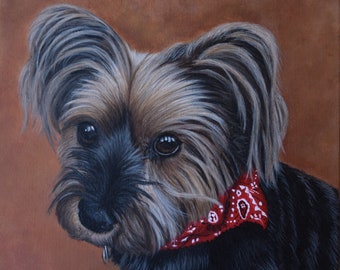 Custom Dog Painting / dog portrait from photo / dog portrait / memorial portrait / pet portrait / pet painting