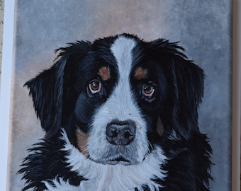 Custom Pet Painting / dog portrait from photo / dog portrait / memorial portrait / pet portrait / pet painting / cat painting