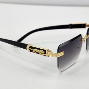 Occhiali da sole vintage Cartier, da uomo e da donna, senza montatura, stile minimalista Y2K anni 2000, regalo per lui, regalo per lei, polarizzati UV400.