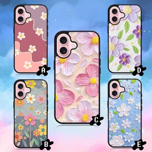 iPhone 16 floral Phone Case Samsung Galaxy S25 iPad iPod Google LG Rubber Case