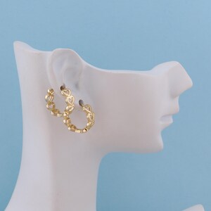 18K Gold Heart Earrings,Hugging Hoop Earrings,Hoop Earrings,Hypoallergenic Hoop Earrings,Gift for Her