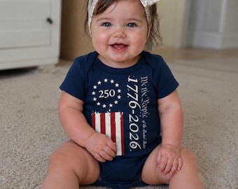 My First 4th of July Baby Bodysuit, Patriotic Outfit, USA Birthday Clothes
