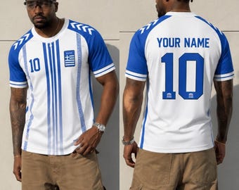 Greece Soccer Fan 3D Jersey, Personalized Greece Soccer Fan T-Shirt