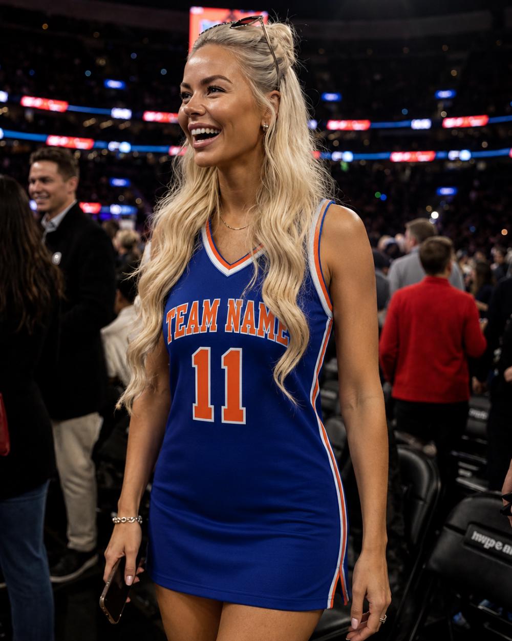 oversized sports jersey dress KOI Pitch Please Oversized Shirt Dress