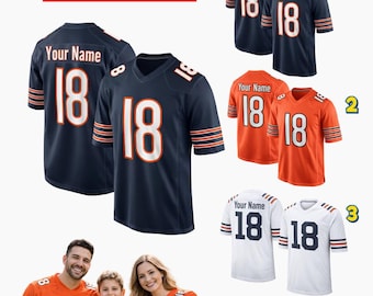 Camiseta personalizada de fútbol americano de Chicago: la mejor y más vendida. Camiseta unisex, camiseta Bear Down, regalos para fanáticos de Chicago.