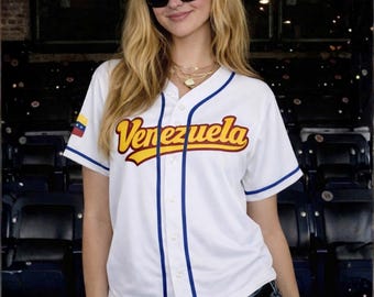 Camiseta de béisbol de Venezuela 2026, Camiseta de Venezuela, Camiseta de béisbol, Venezuela Libre, Conjunto familiar a juego