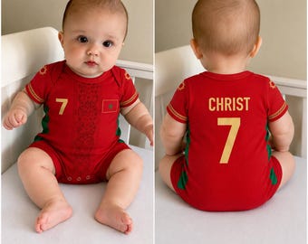 Morocco Soccer Baby Bodysuit, Morocco Baby Outfit, 2026 Fan Version