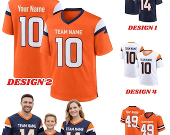Personalized Denver Football Jersey, Team Colors, Game Day Outfit