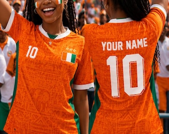 Cote D'ivoire Soccer Fan 3D Jersey, Personalized Cote D'ivoire Soccer Fan T-Shirt